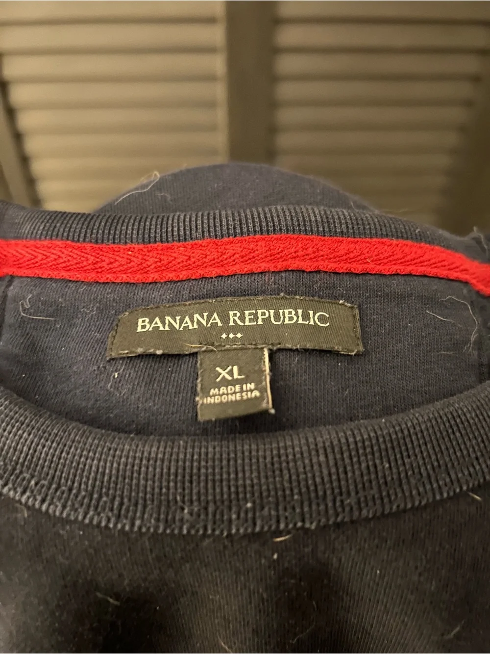 Banana Republic Navy Sweatshirt with 'BR' Applique